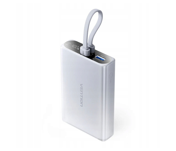 Vention Powerbank 10000 mAh USB-C Lightning USB-A 22,5W szary - 1543393 - zdjęcie